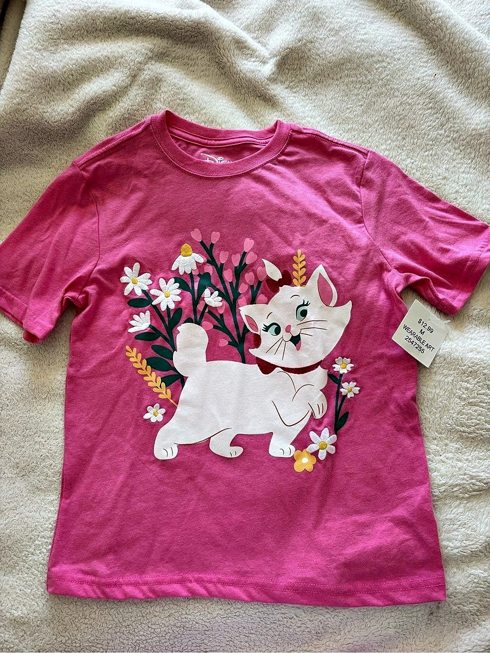 Disney Marie Short Sleeve Tee Size Medium NWT
